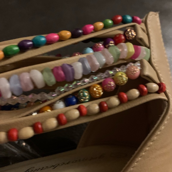 Women’s Colorful Woven Wedge Sandals - Picture 6 of 7